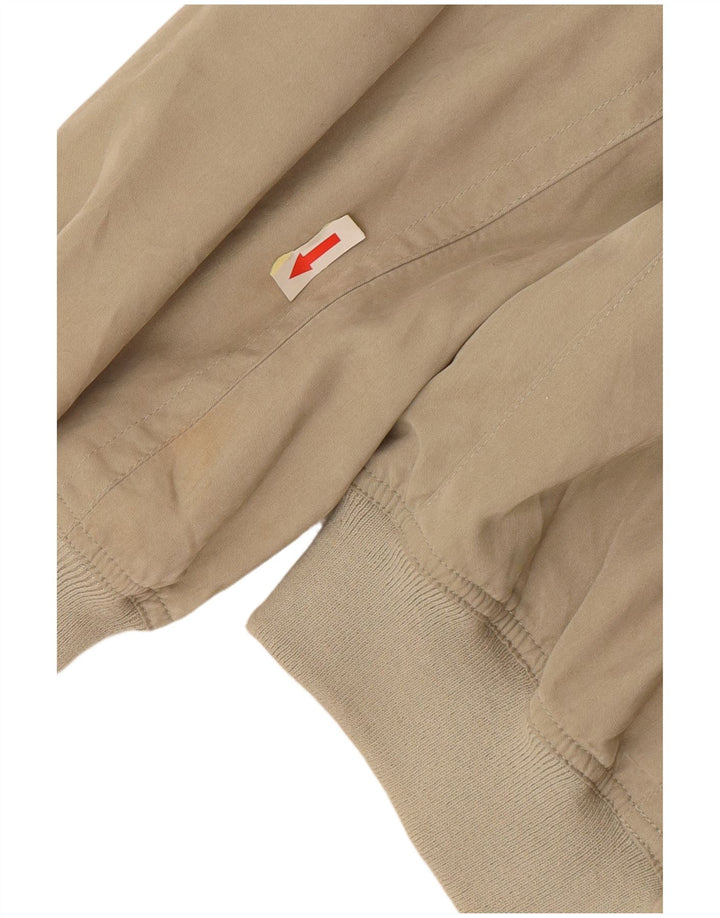 Navigare Herren Bomberjacke UK 42 XL Beige Viskose