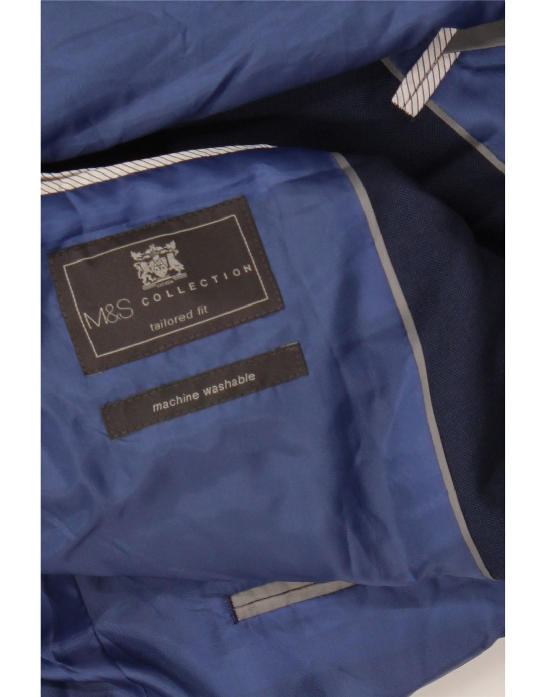 MARKS & SPENCER Herren-Blazer mit maßgeschneiderter Passform, UK 44, 2XL, Marineblau