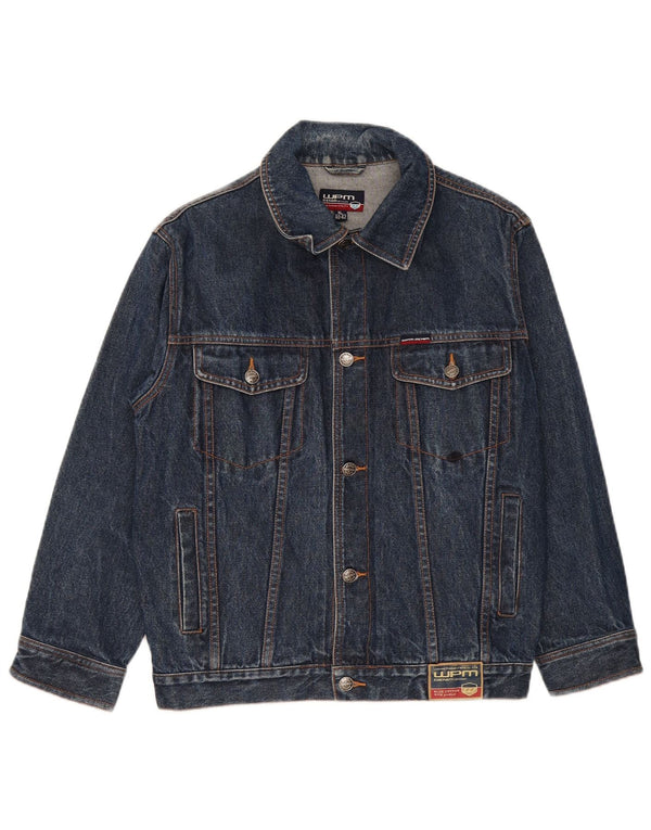 WPM Herren Jeansjacke UK 42 XL Blaue Baumwolle
