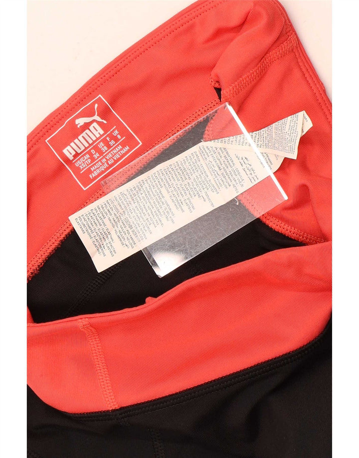 Puma Damen Capri-Leggings, Größe S, Größe S, Schwarz, Colourblock-Polyester