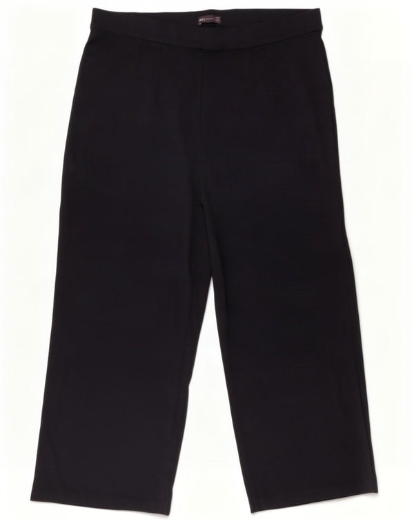 Marks & Spencer Damen-Freizeithose mit hoher Taille, UK 22, 3XL, W40, L28, Marineblau