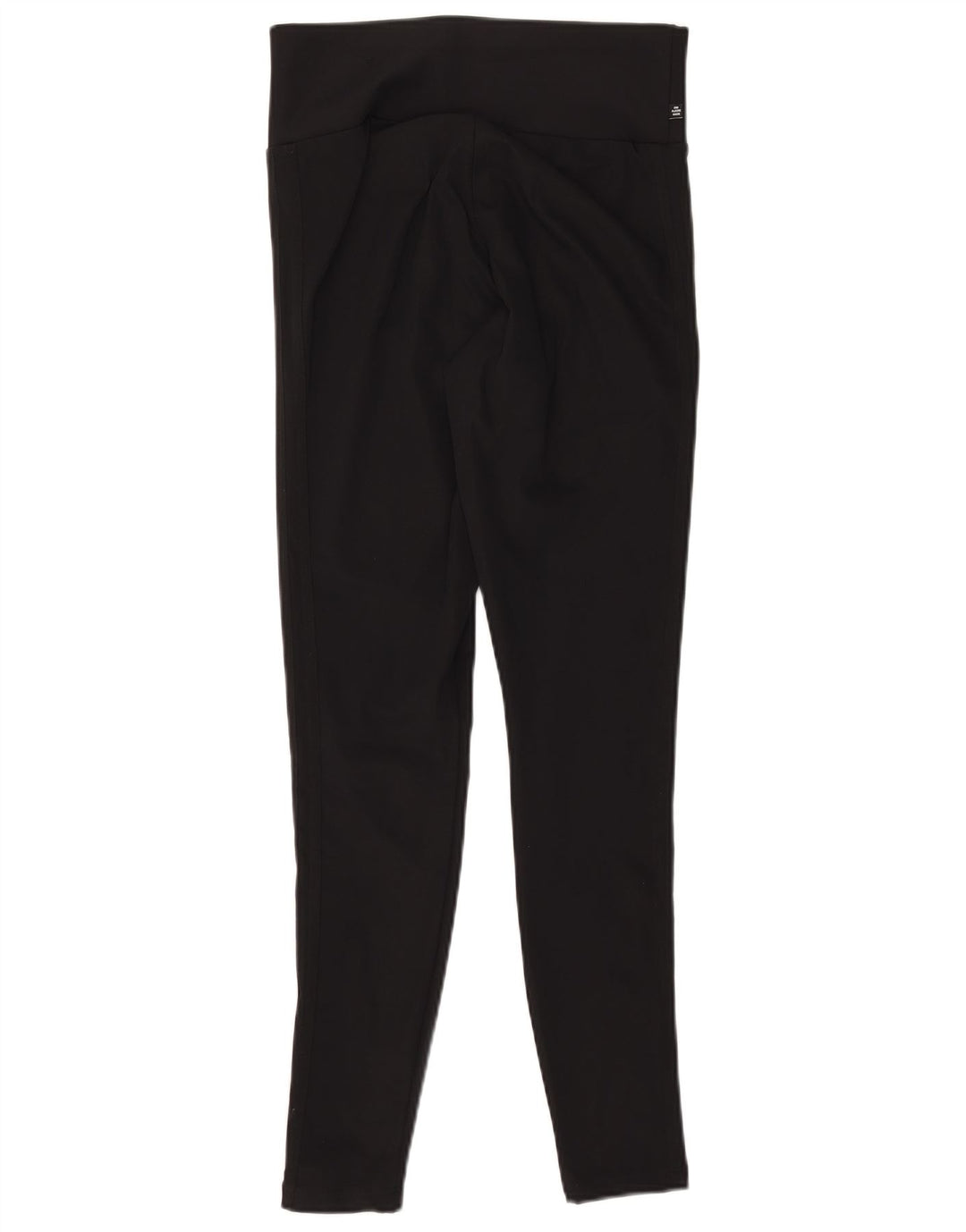 ADIDAS Damen Leggings UK 12 Medium Schwarz Polyester