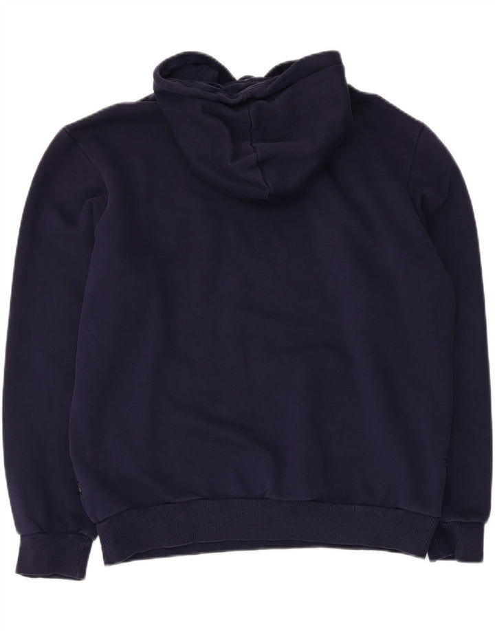 Puma Herren Grafik-Hoodie-Pullover aus Baumwolle in mittlerem Marineblau