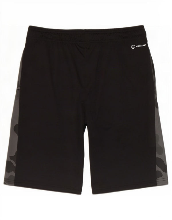 Adidas Aeroready Sportshorts für Jungen, 15–16 Jahre, graues Camouflage-Polyester