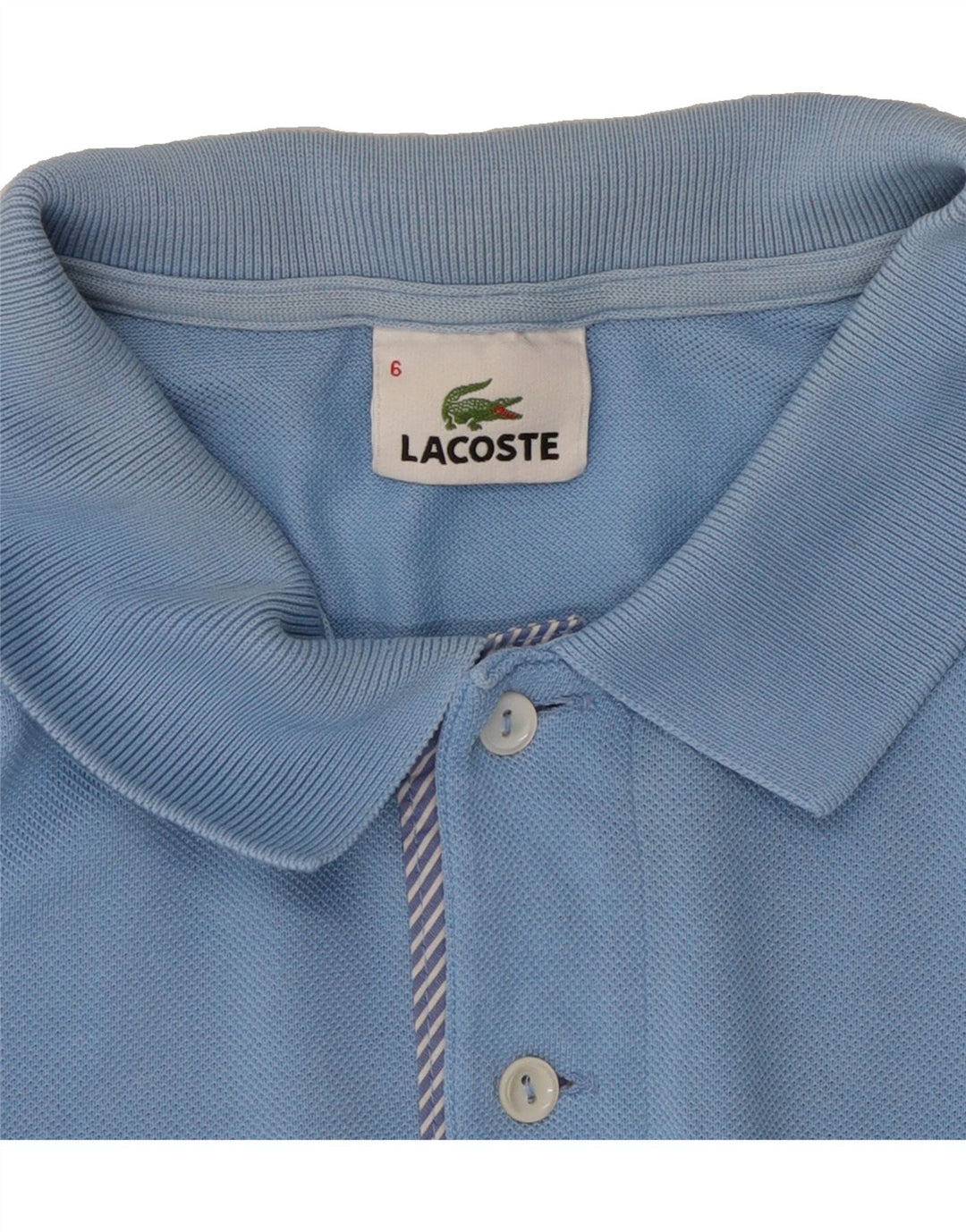 LACOSTE Mens Polo Shirt Size 6 XL Blue Cotton Vintage Lacoste and Second-Hand Lacoste from Messina Hembry 