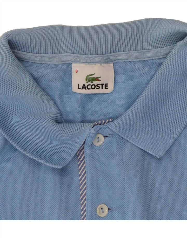 LACOSTE Mens Polo Shirt Size 6 XL Blue Cotton Vintage Lacoste and Second-Hand Lacoste from Messina Hembry 