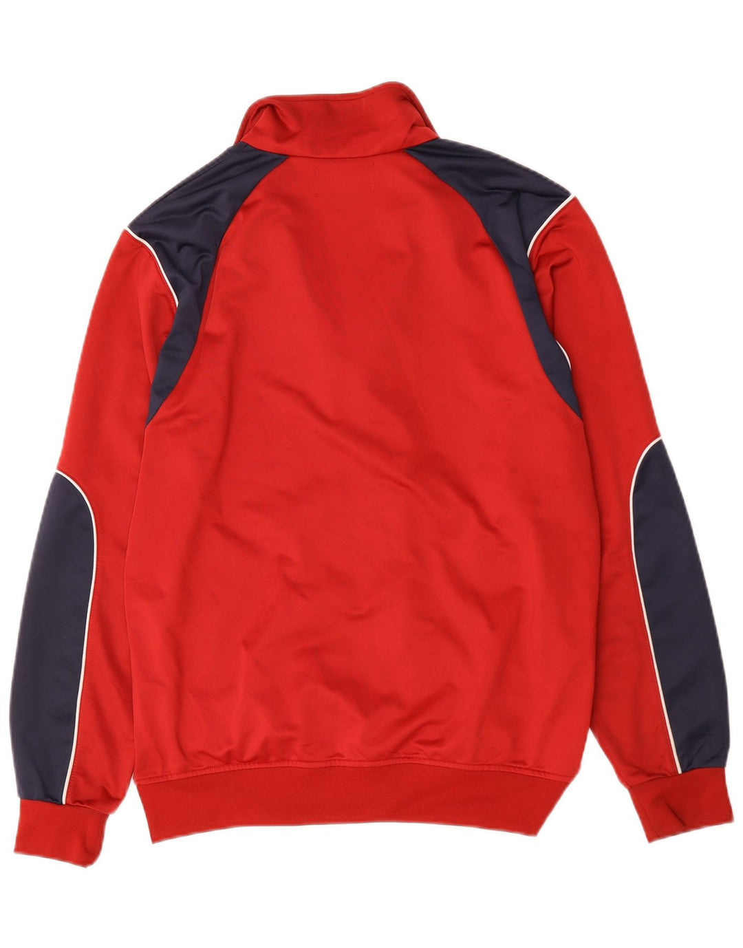Kappa Herren-Trainingsanzug-Top-Jacke, großes rotes Farbblock-Polyester