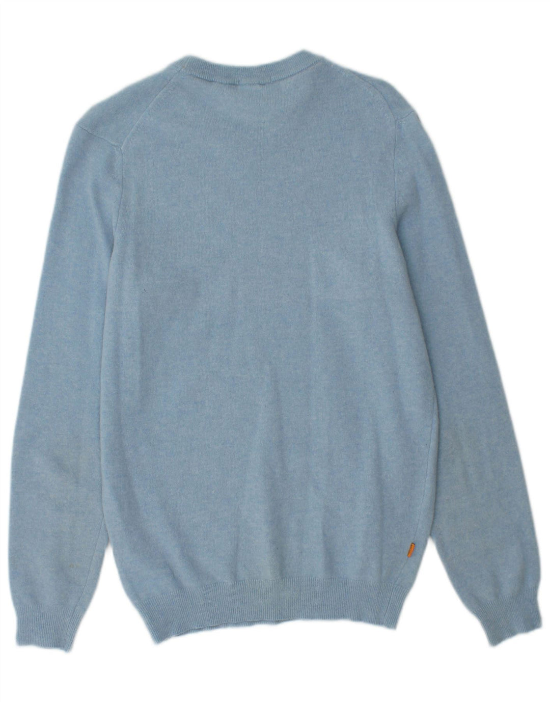 TIMBERLAND Herren-Pullover mit Rundhalsausschnitt, klein, blaue Merinowolle