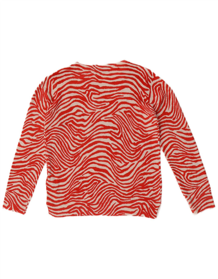 Marks & Spencer Damen-Pullover mit Rundhalsausschnitt, Gr. 10, Größe S, Rot