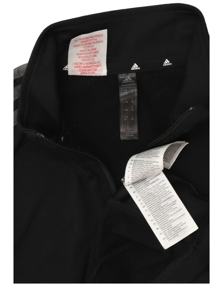 Adidas Jungen Aeroready Zip Neck Pullover Trainingsanzug Top 9–10 Jahre Schwarz