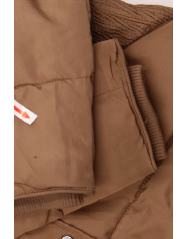 Hobbs Wattierter Damenmantel UK 8 Small Brown Colourblock Polyester