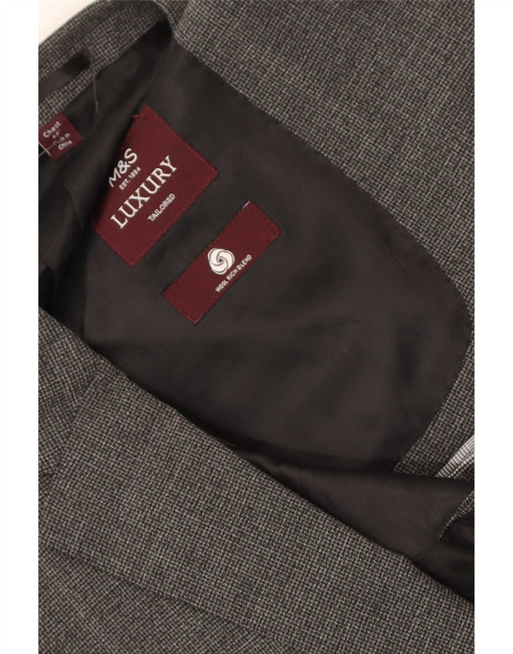 Marks & Spencer Herren 2-Knopf-Blazerjacke UK 44 XL Grau