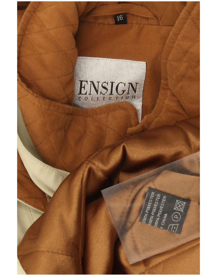 Ensign Damen-Windjacke mit Kapuze, US 16 2XL, Beige, Polyester