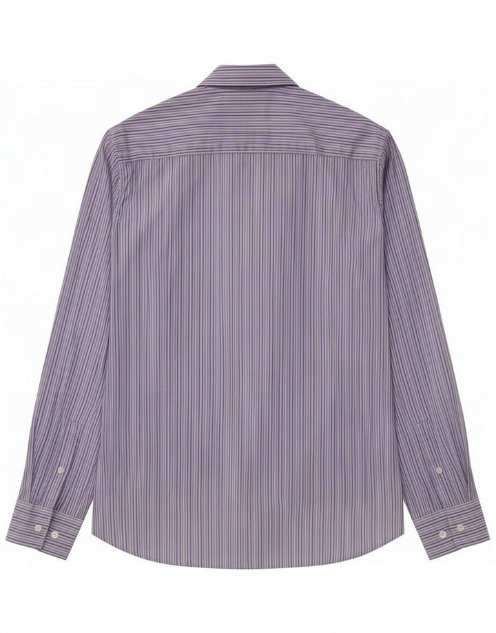 Calvin Klein Herrenhemd, groß, blau gestreift, Baumwolle