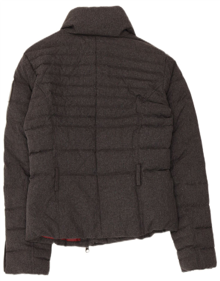 Bomboogie Damen Wattierte Jacke UK 10 Small Graues Nylon