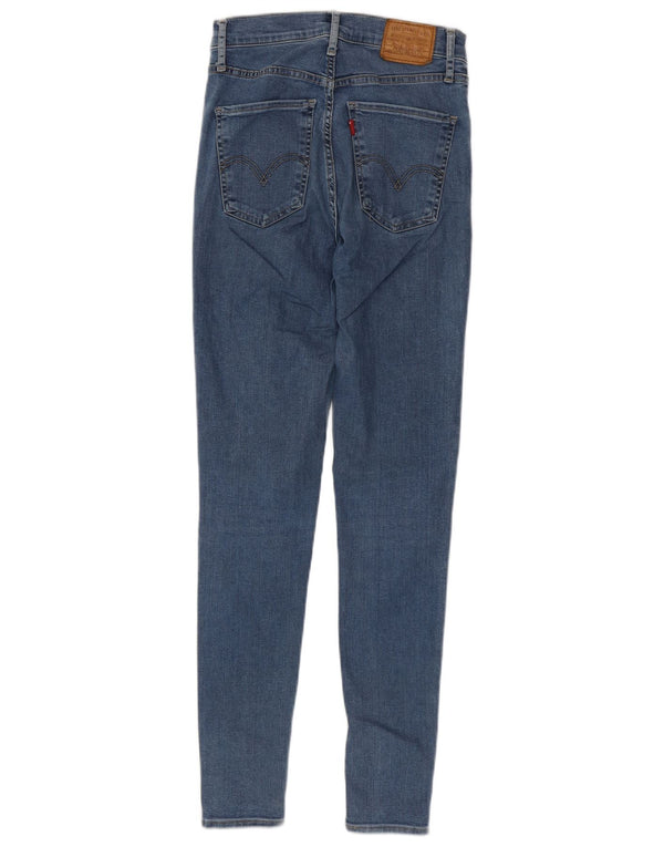 Levi's Damen Mile High Super Skinny Jeans W26 L30 Blaue Baumwolle