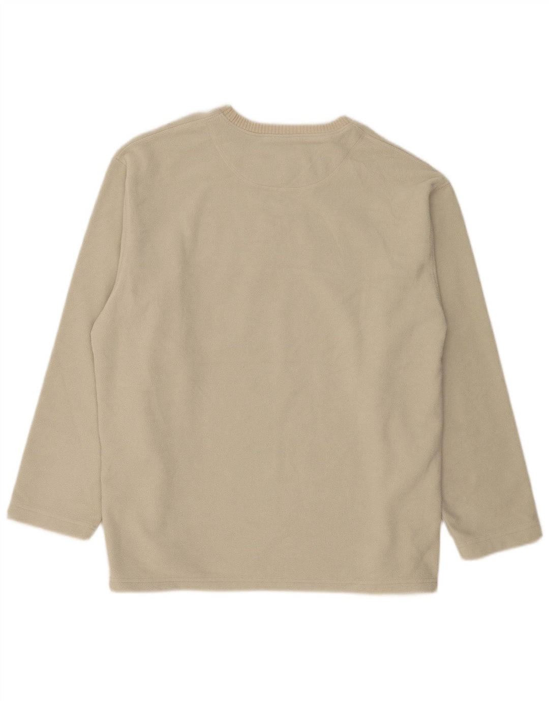 Marks & Spencer Herren Fleecepullover XL Beige Polyester