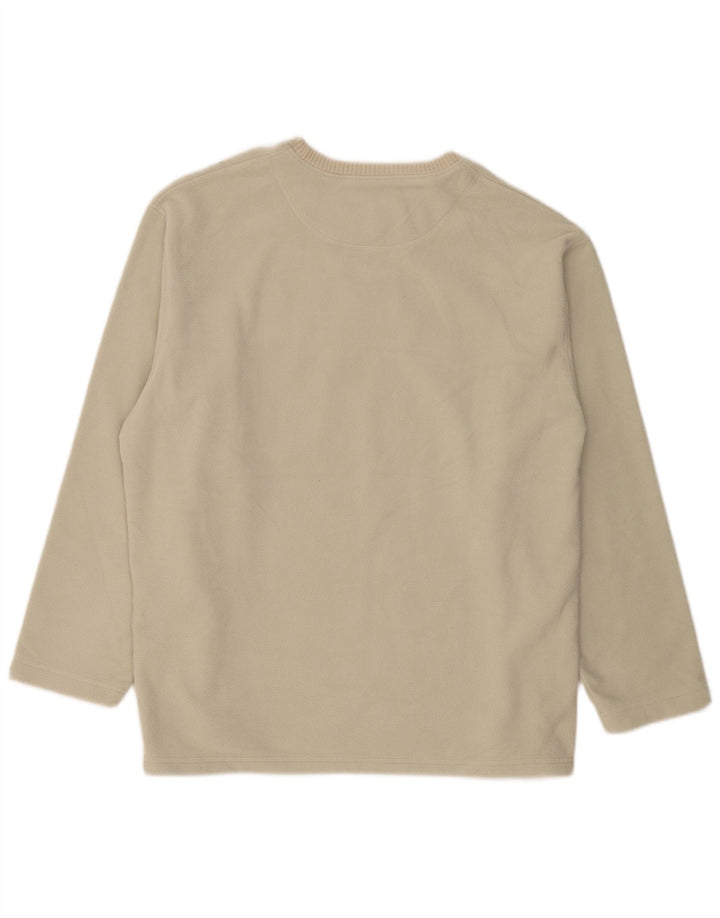 Marks & Spencer Herren Fleecepullover XL Beige Polyester