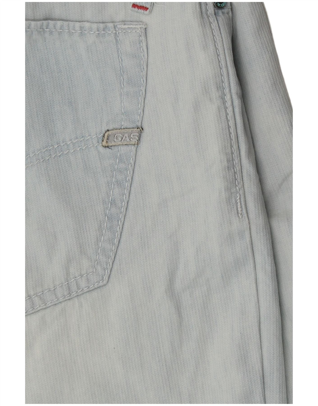 Gas Herren Jeansshorts W29 mittelblaue Baumwolle