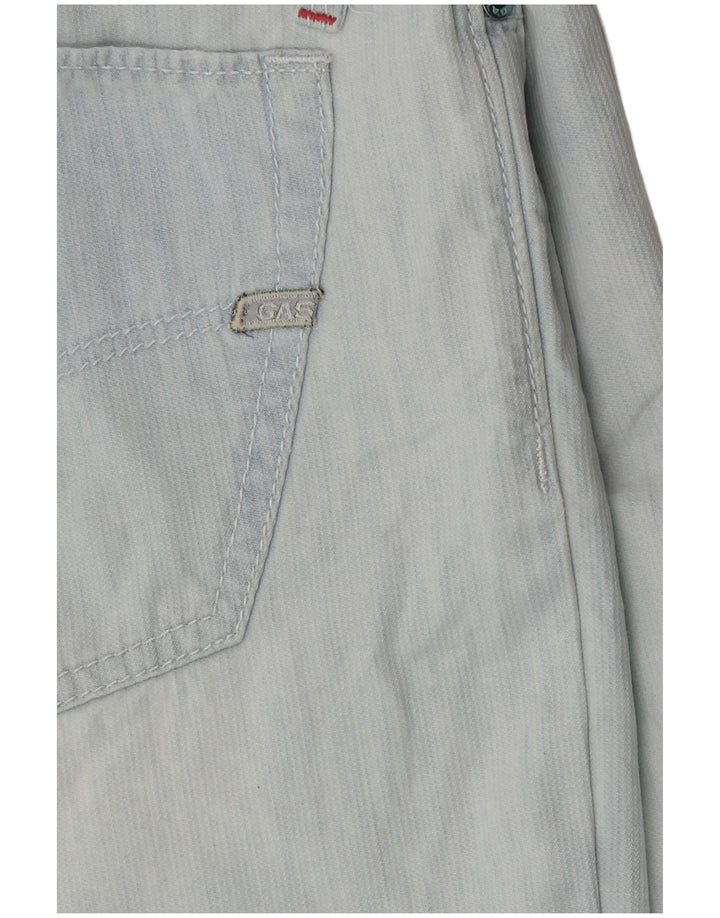 Gas Herren Jeansshorts W29 mittelblaue Baumwolle