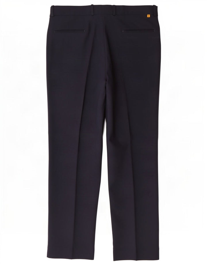 Farah Herren-Freizeithose, gerade, W36, L30, Marineblau, Polyester