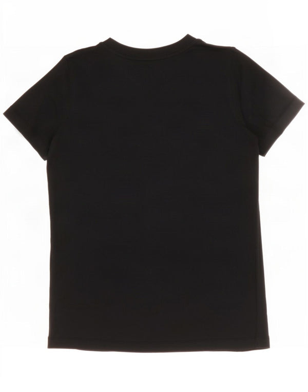 Nike Damen Graphic T-Shirt Top UK 10 Small Schwarz