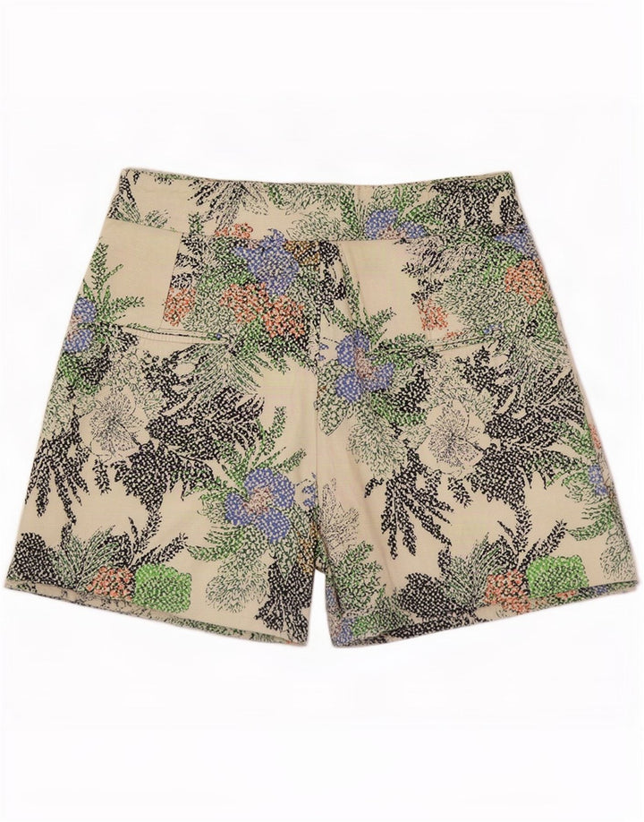 Zara Damen Casual Shorts Medium W28 Mehrfarbig geblümt
