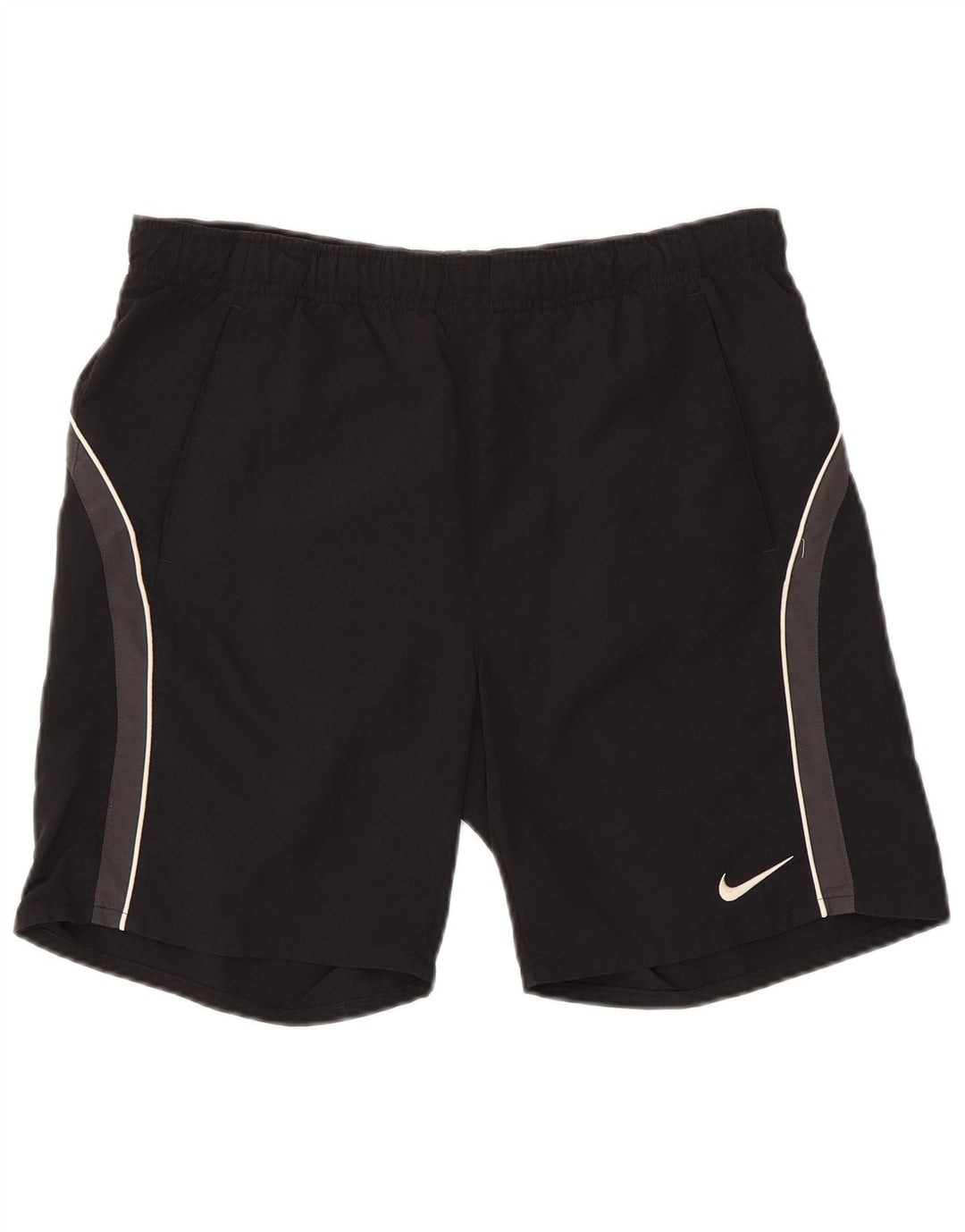 NIKE Herren-Sportshorts mit Grafik, Größe S, aus schwarzem Nylon
