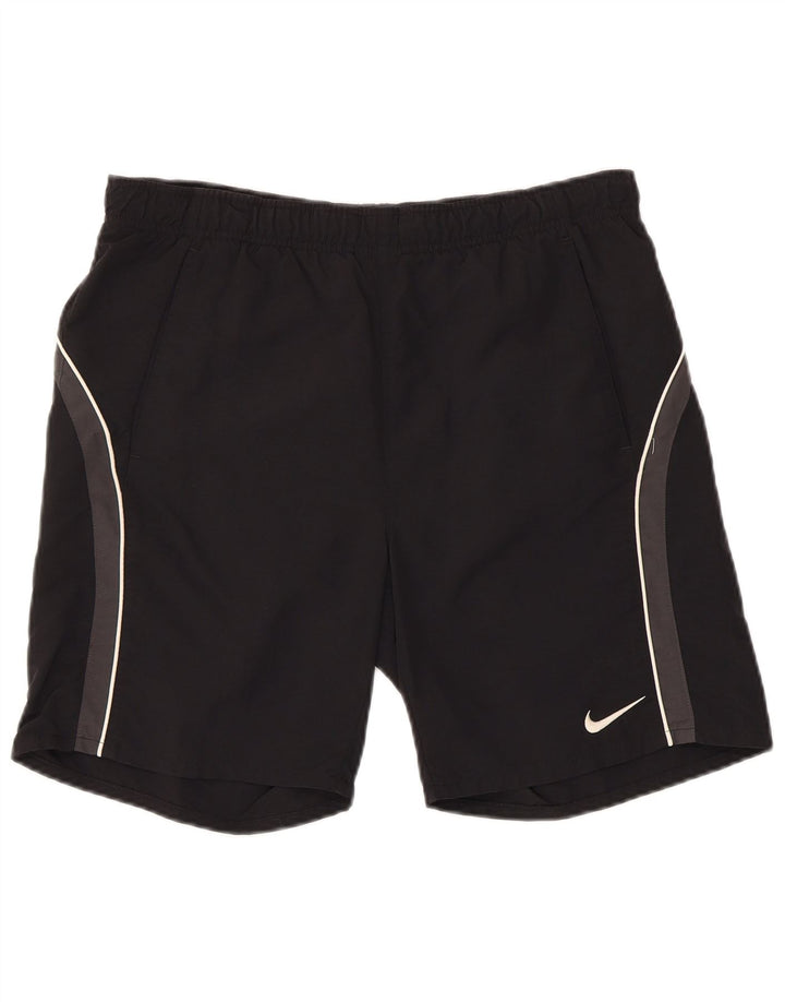 NIKE Herren-Sportshorts mit Grafik, Größe S, aus schwarzem Nylon
