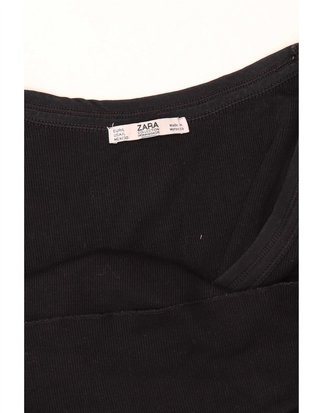 Zara Damen Weste Top UK 14 Large Schwarz
