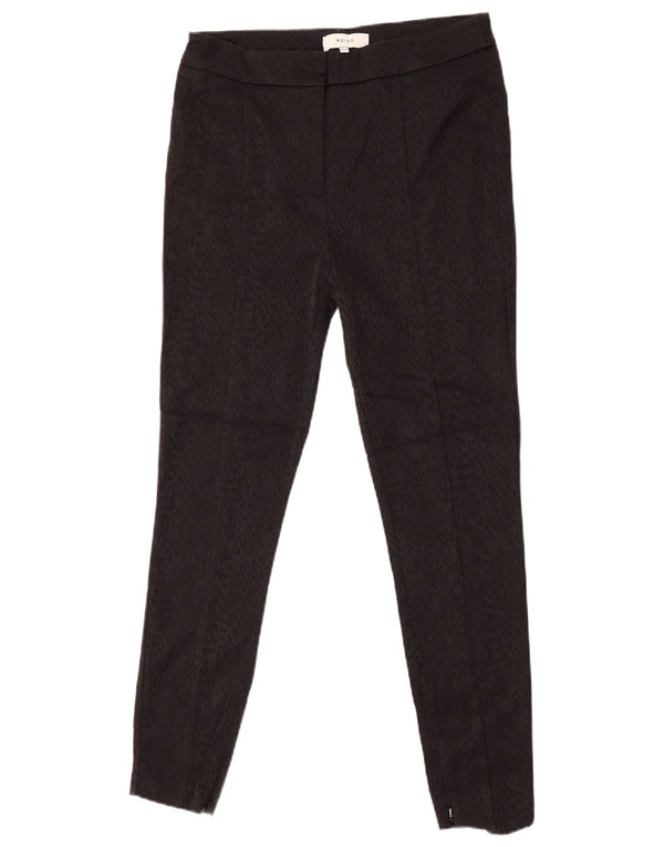 Reiss Womens High Waist Casual Trousers UK 12 Mesium W30 L28 Black