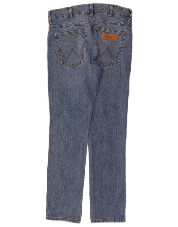 Wrangler Damen Larston Tapered Slim Jeans W29 L32 Blaue Baumwolle