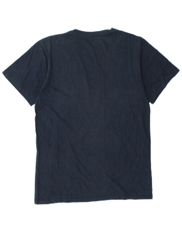 Hard Rock Herren-T-Shirt „Barcelona“ mit Grafik, mittlere marineblaue Baumwolle