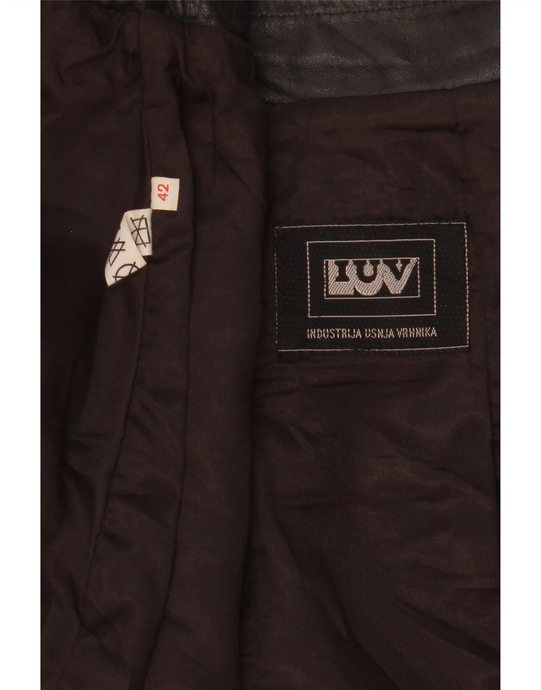 Vintage Damen Lederrock IT 42 Medium W27 Schwarz