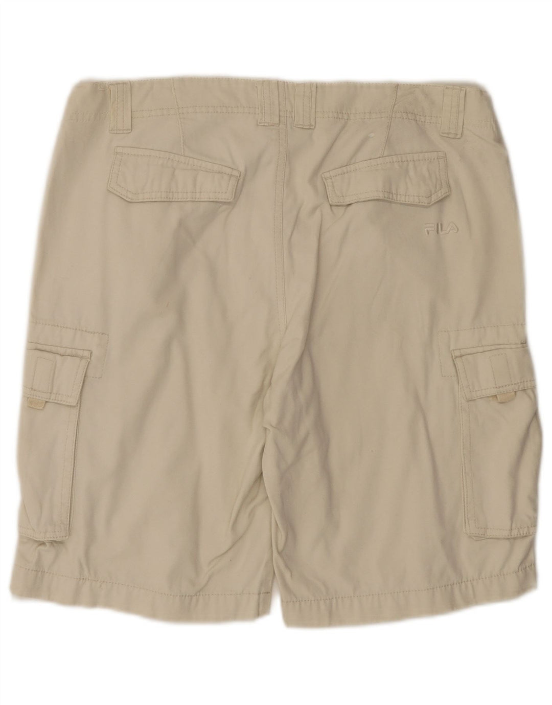 Fila Herren Cargo-Shorts, Größe L, W34, aus weißer Baumwolle