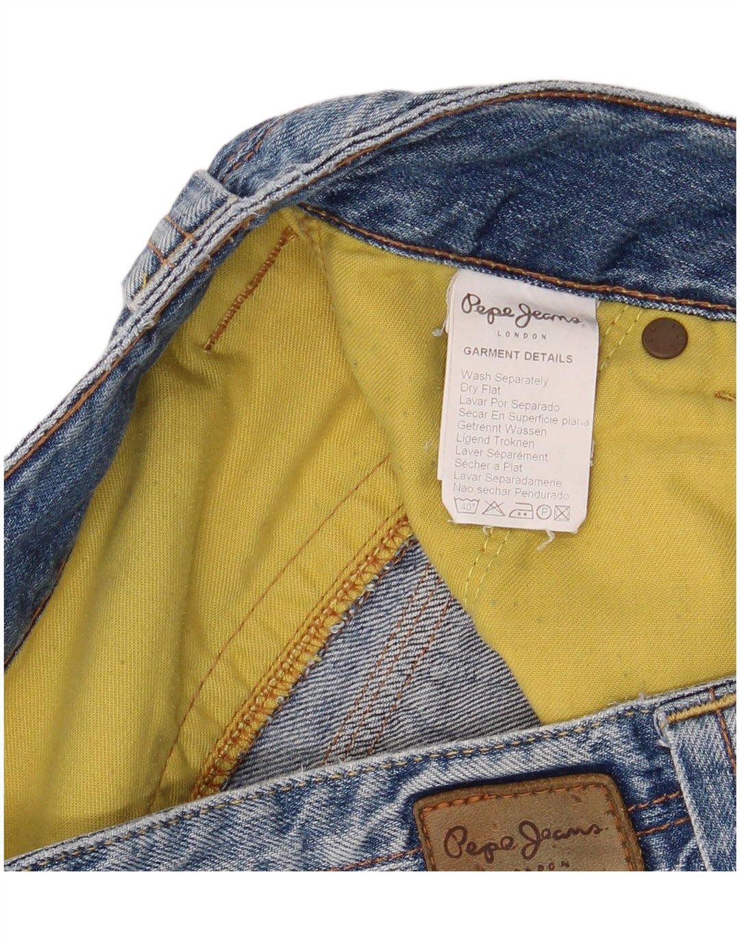 PEPE Jeans Herren Denim-Bermudashorts W31 mittelblaue Baumwolle