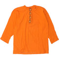 VINTAGE Womens Top Long Sleeve UK 12 Medium Orange Vintage Vintage and Second-Hand Vintage from Messina Hembry 