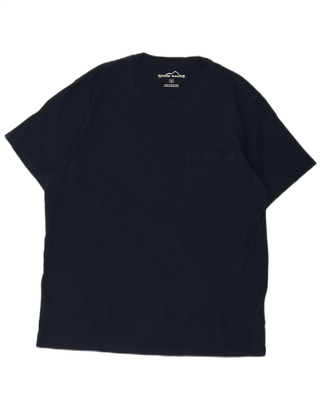 EDDIE BAUER Herren T-Shirt Top Medium Marineblau Baumwolle