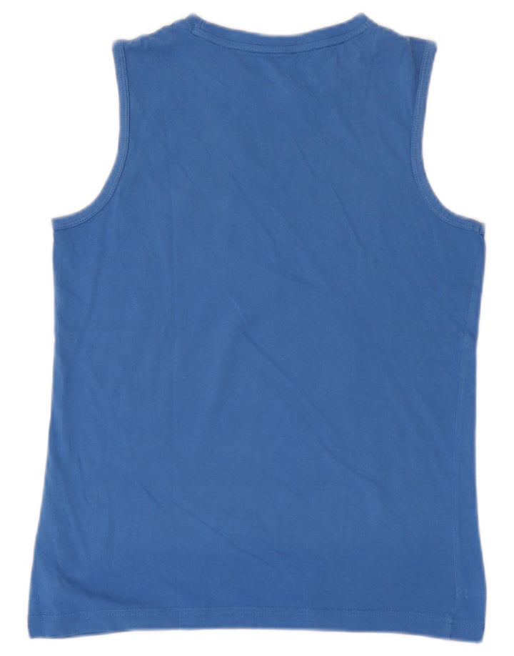 Puma Boys Graphic Vest Top 13-14 Jahre Blaue Baumwolle