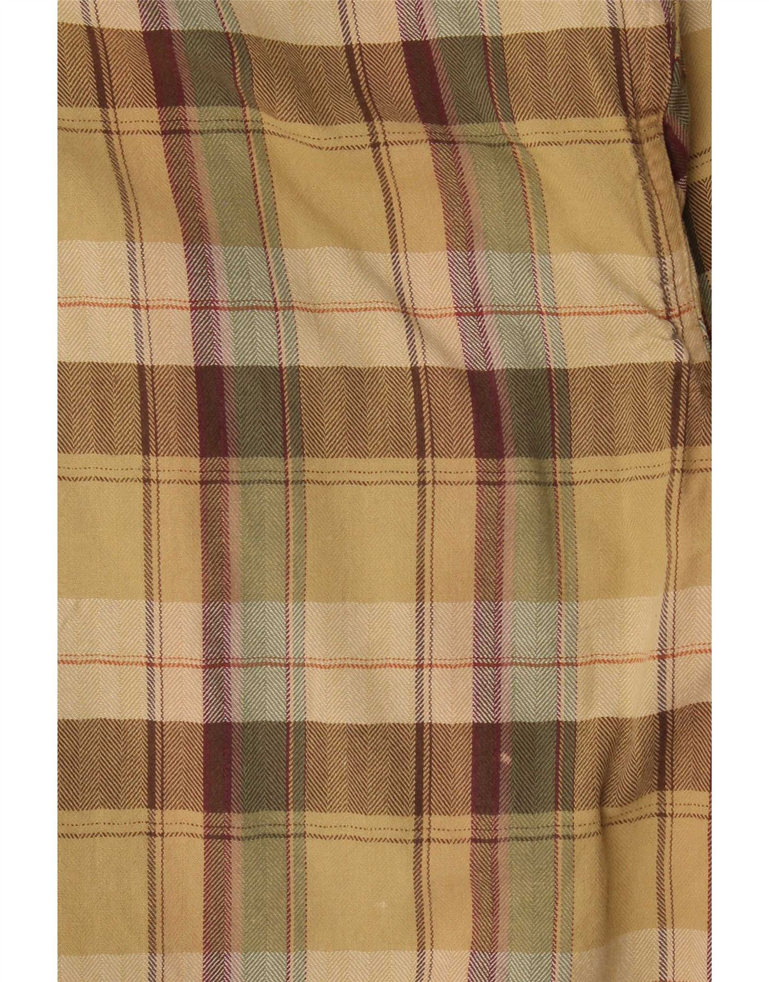 Camel Active Herren-Flanellhemd, groß, beige kariert