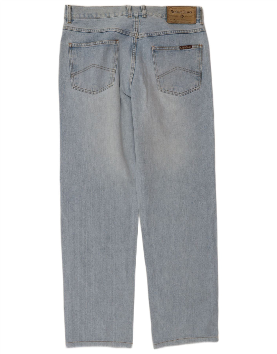 Marlboro Classics Herren Straight Jeans W33 L34 Blaue Baumwolle