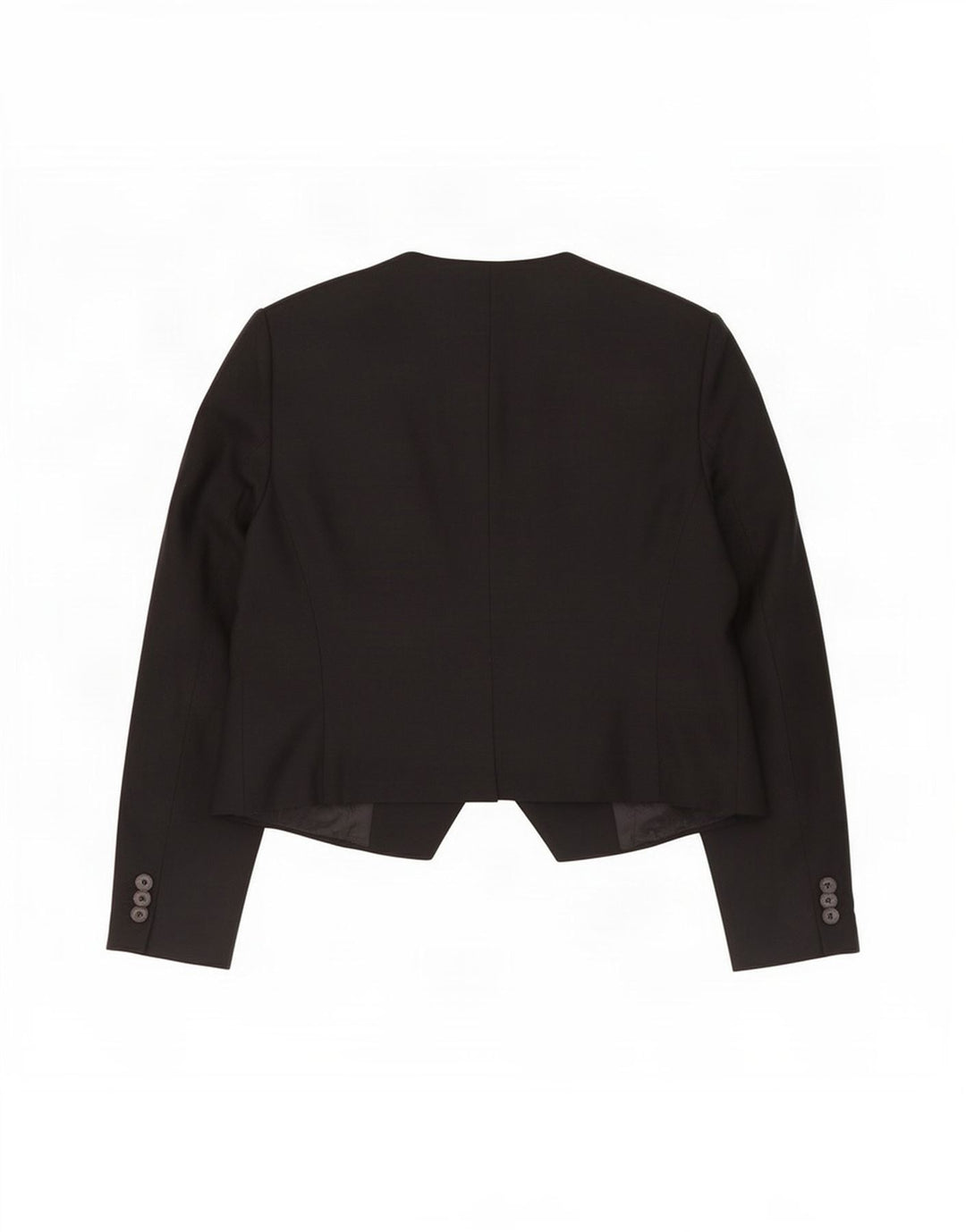 Zara Damen 1-Knopf-Blazerjacke UK 18 XL Schwarze Viskose