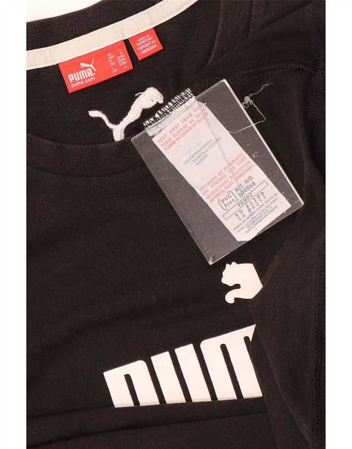 Puma Herren-T-Shirt mit Grafik, groß, braune Baumwolle