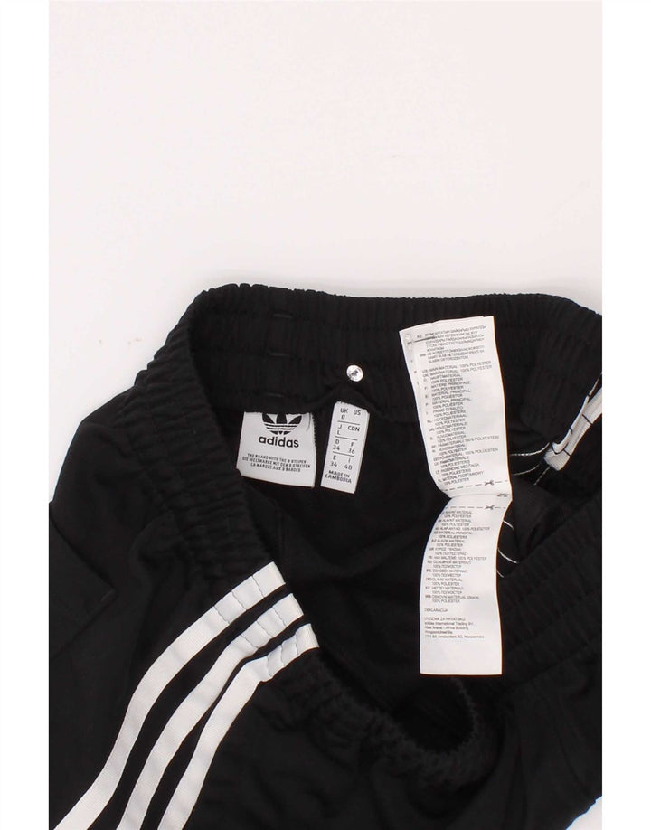 Adidas Damen Sportshorts UK 8 Small Schwarz Polyester