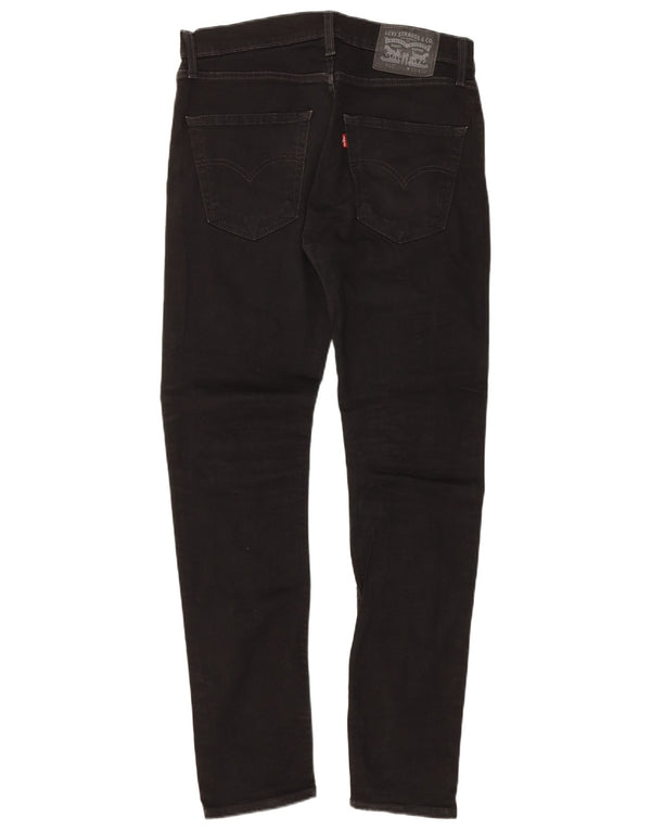 Levi's Herren 512 Slim Tapered Jeans W32 L32 Schwarze Baumwolle