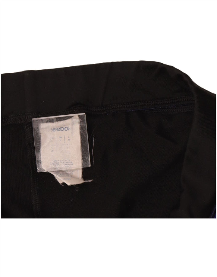 REEBOK Damen Trainingshose UK 14 Large Schwarz Polyester