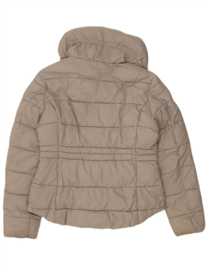 GUESS Damen Wattierte Jacke UK 16 Large Beige Polyester