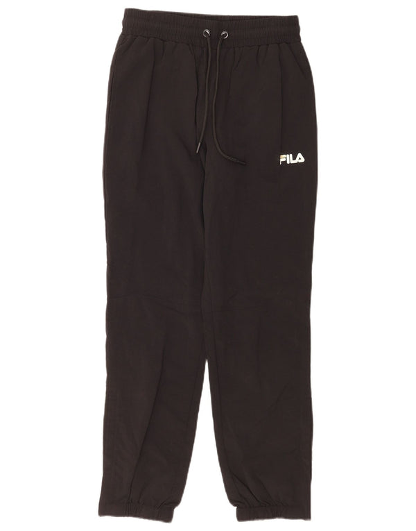 Fila Damen Trainingshose Jogger UK 6 XS Schwarz Nylon
