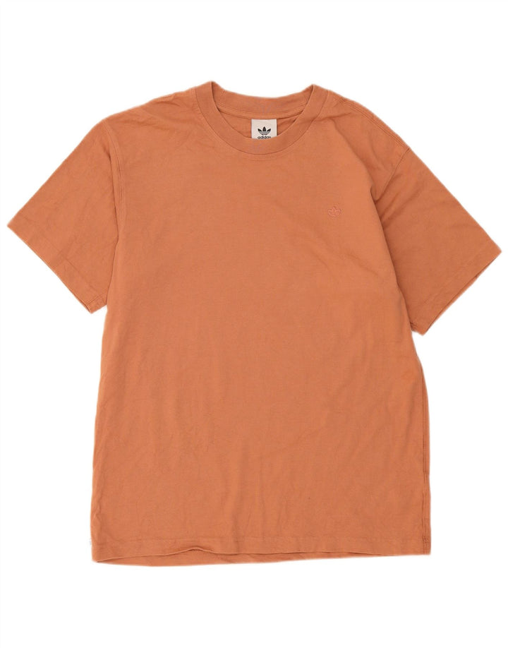 Adidas Herren T-Shirt Top mittelbraune Baumwolle