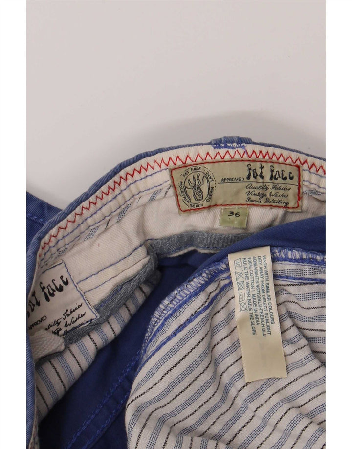 Fat Face Herren-Chinoshorts, W36, Größe L, Blau, Baumwolle